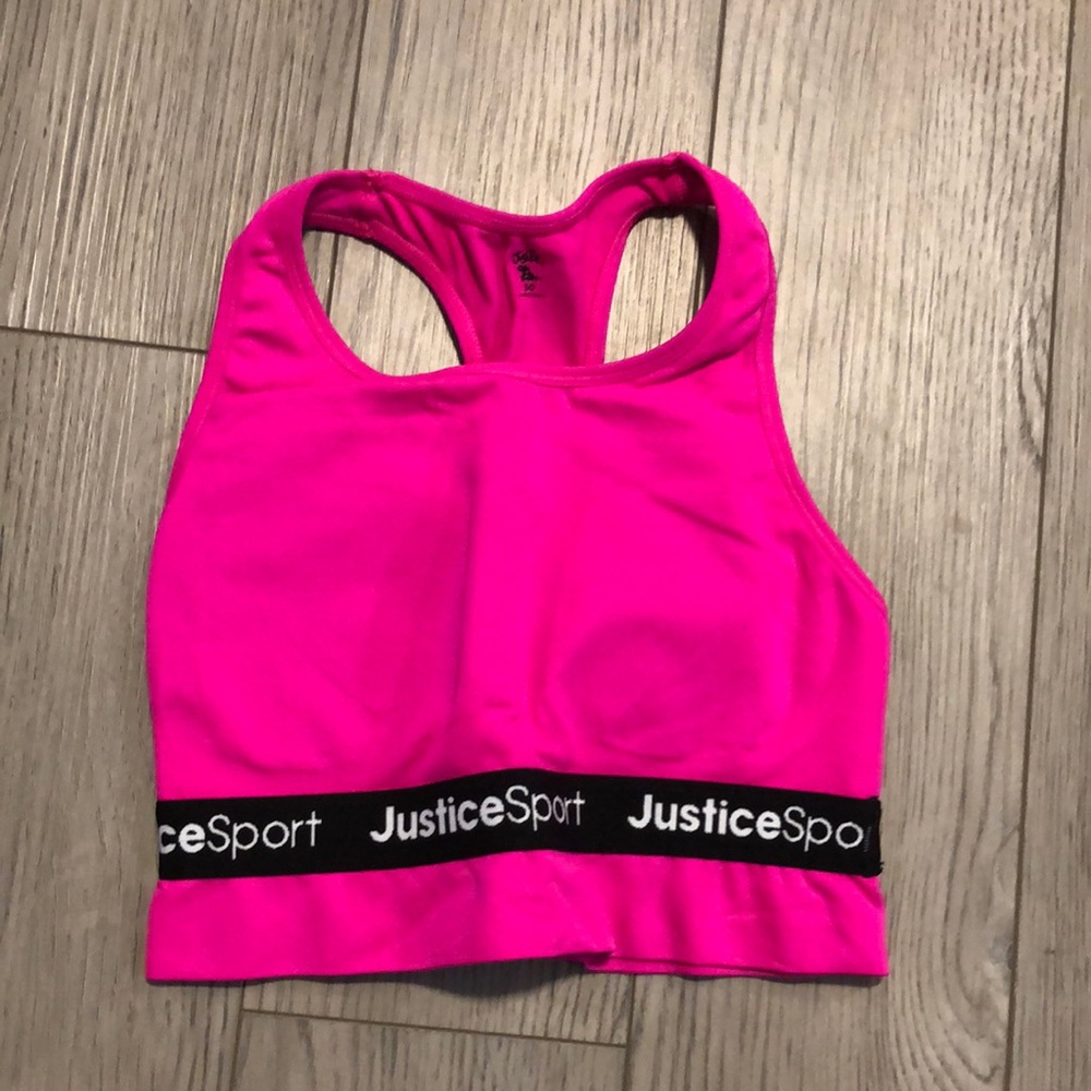 Justice Girl Sports Bra in good used condition